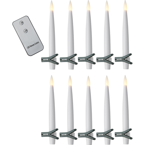 JULGRANSBELYSNING PAULINA VIT B1,5 H15,5 D1,5