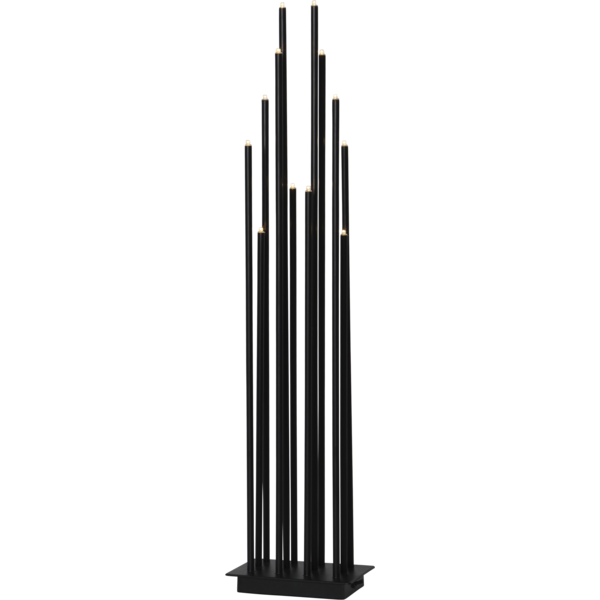 LJUSSTAKE KARLA SVART B15 H68 D10