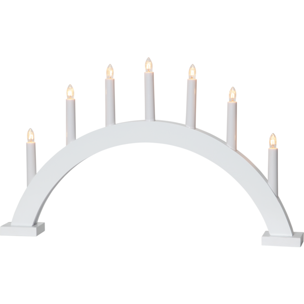 LJUSSTAKE TRAPP VIT B57 D6 H34
