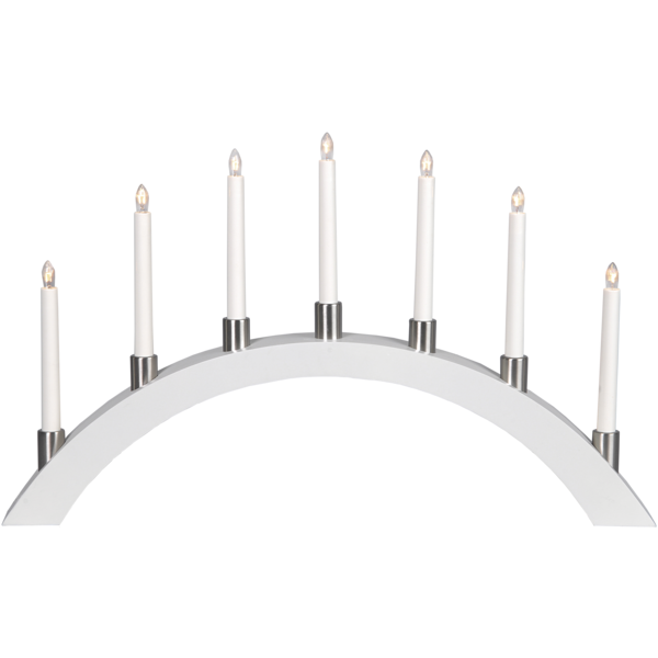 LJUSSTAKE TALL BOW VIT VIT B67 H40 D6