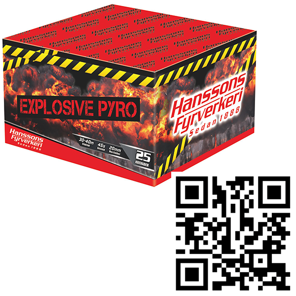 FYRVERKERI EXPLOSIVE PYRO 25S EXPLOSIVE 25'S