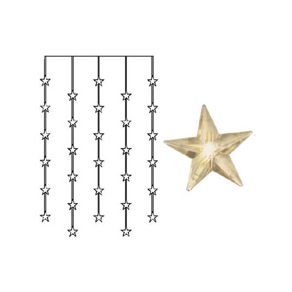LJUSGARDIN STAR CURTAIN
