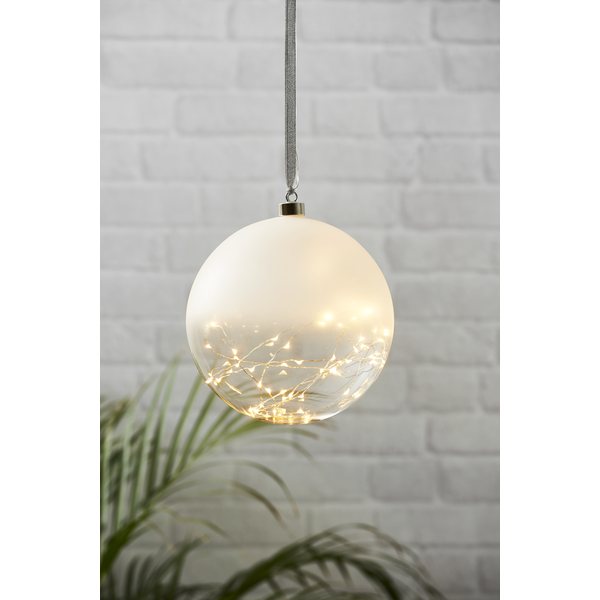 GLASDEKORATION GLOW 20CM FROSTAD - Bild 2