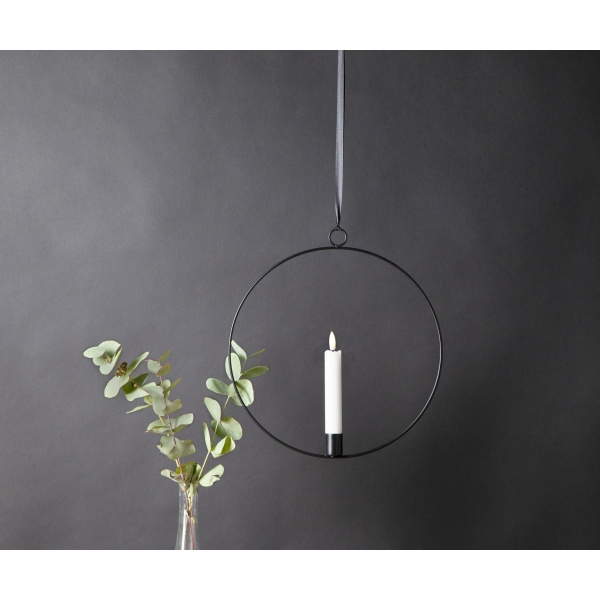 INOMHUSDEKORATION FLAMME RING SVART