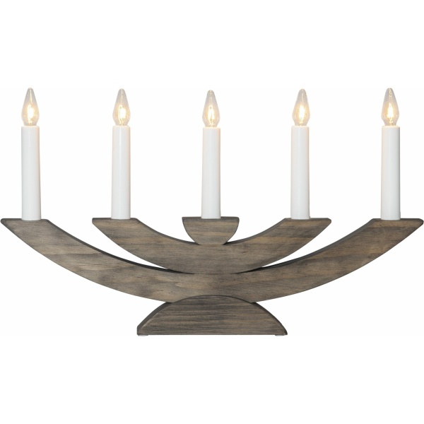 LJUSSTAKE NAVIDA  BRUN 5 LAMPOR
