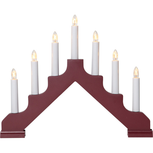 LJUSSTAKE ADA RÖD 7 LAMPOR