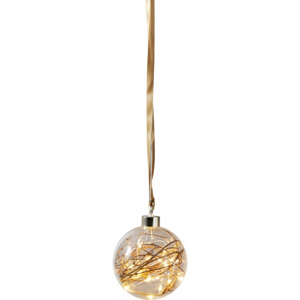 GLASDEKORATION GLOW TRANS  15 LAMPOR