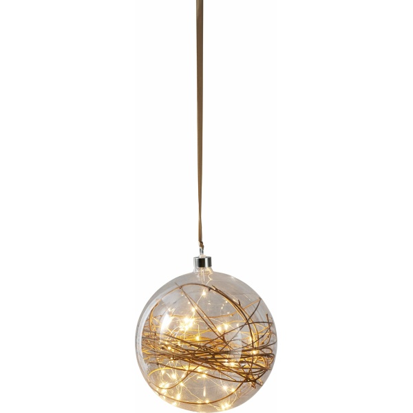 GLASDEKORATION GLOW  TRANS  40 LAMPOR