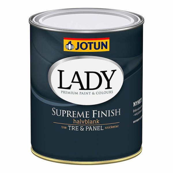 SNICKERIFÄRG LADY SUPREME FINISH 40 VIT-BAS HALVBLANK