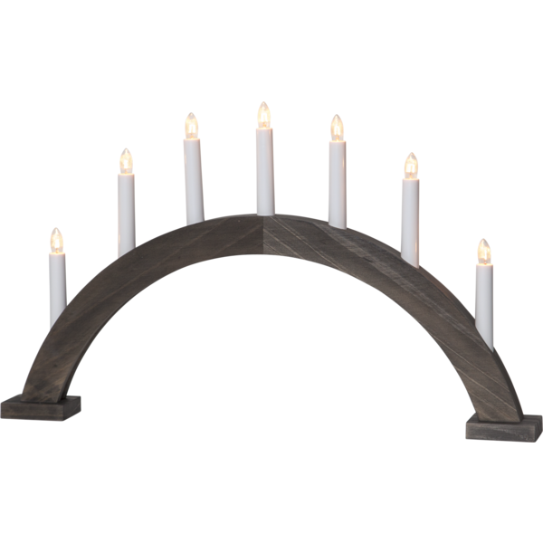 LJUSSTAKE TRAPP BRUN 7LJUS