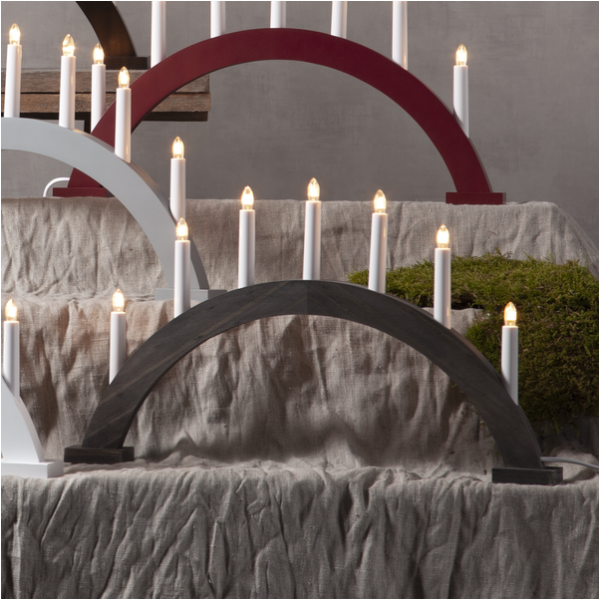 LJUSSTAKE TRAPP BRUN 7LJUS - Bild 2