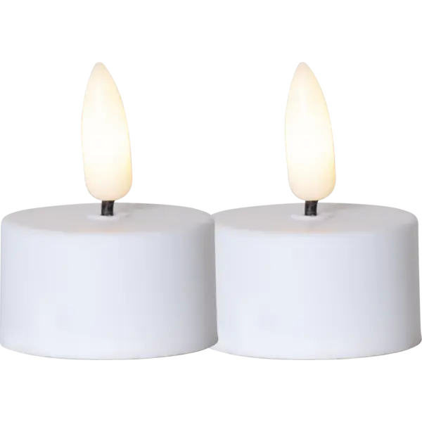 LED VÄRMELJUS 2-PACK FLAMME 063-05-1 VIT 2LMP
