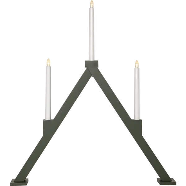LJUSSTAKE VIKA GRÖN 3 LJUS 57X 7X64