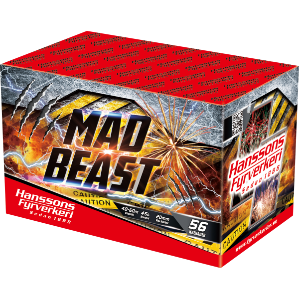 FYRVERKERIBOX MAD BEAST 65SH